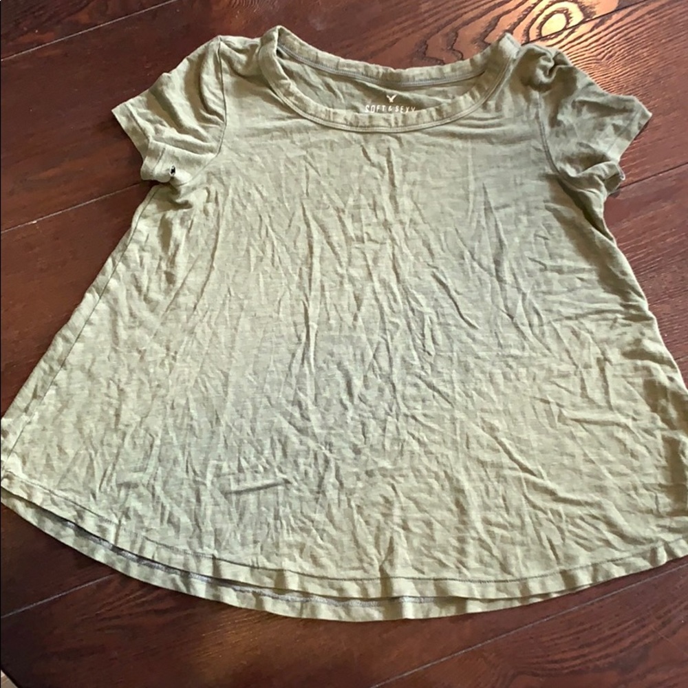 Green American Eagle shirt